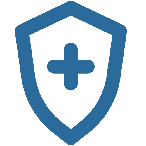 icono escudo con cruz medica en pagina Certificados Médicos Alt Gironella Barcelona